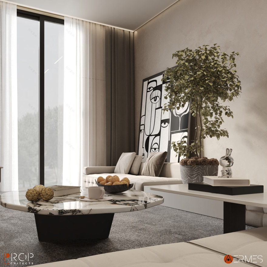 优雅的室内别墅丨沙特阿拉伯吉赞丨PROP & AERMES ARCHITECTS-23