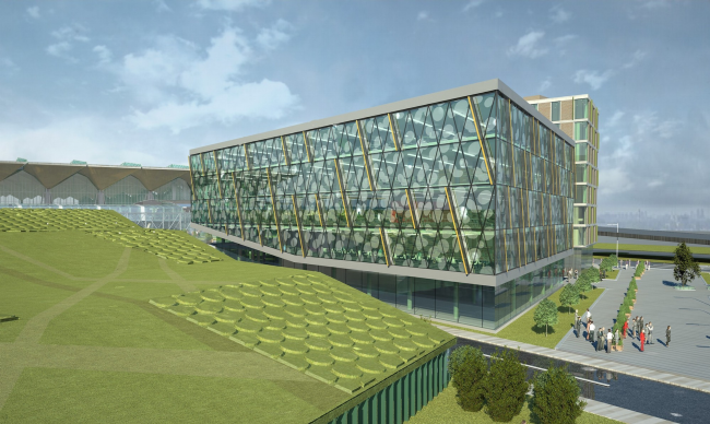 Pulkovo机场附近商业中心和酒店丨俄罗斯圣彼得堡丨A  Len,Nicholas Grimshaw,Rambol-39