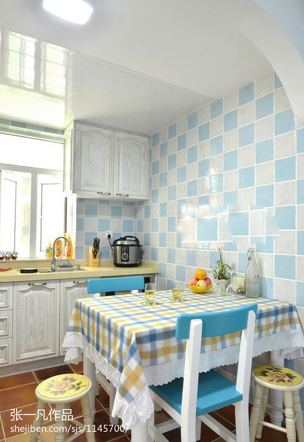 13万元二居79平米装修案例  俩个人的地中海婚房 温馨设计-11