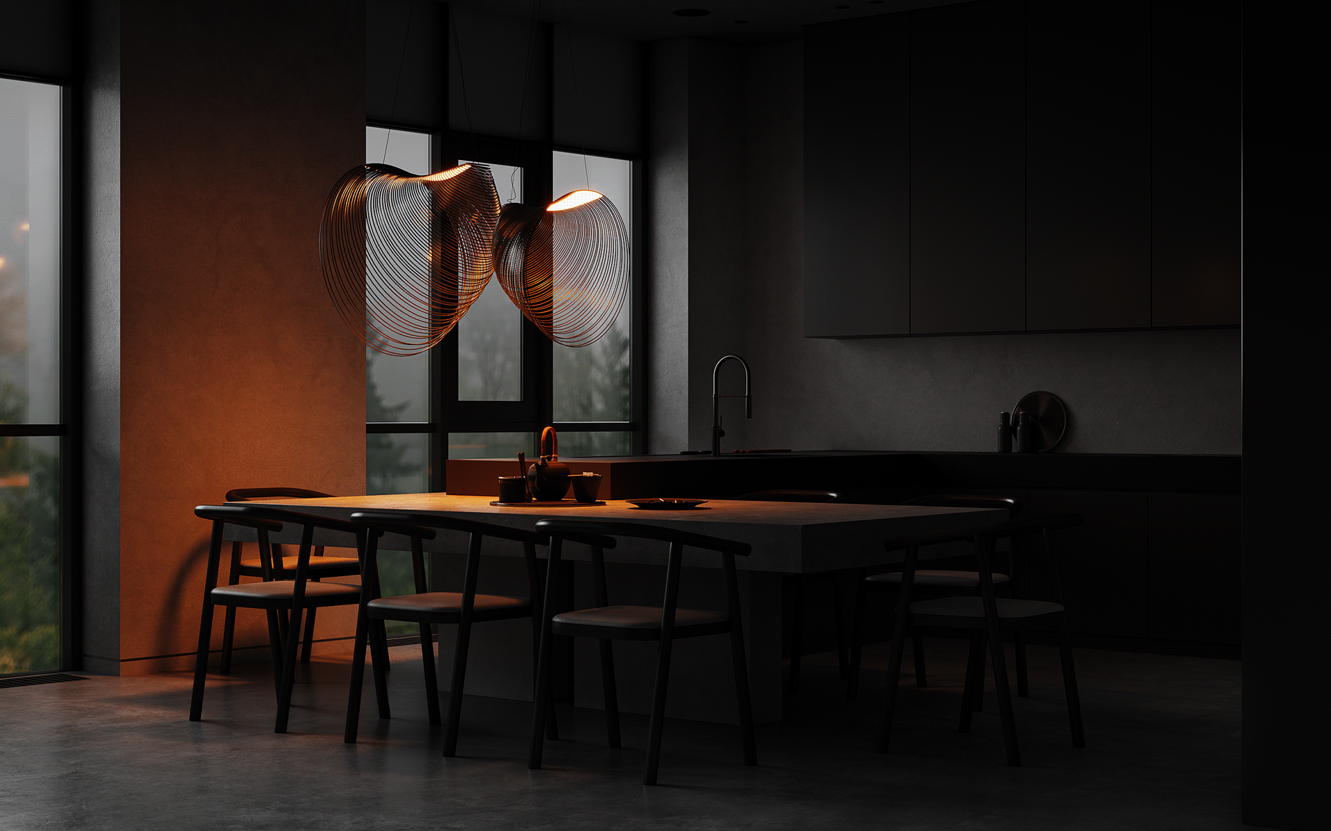 130平 高级黑色系空间，超赞！-2