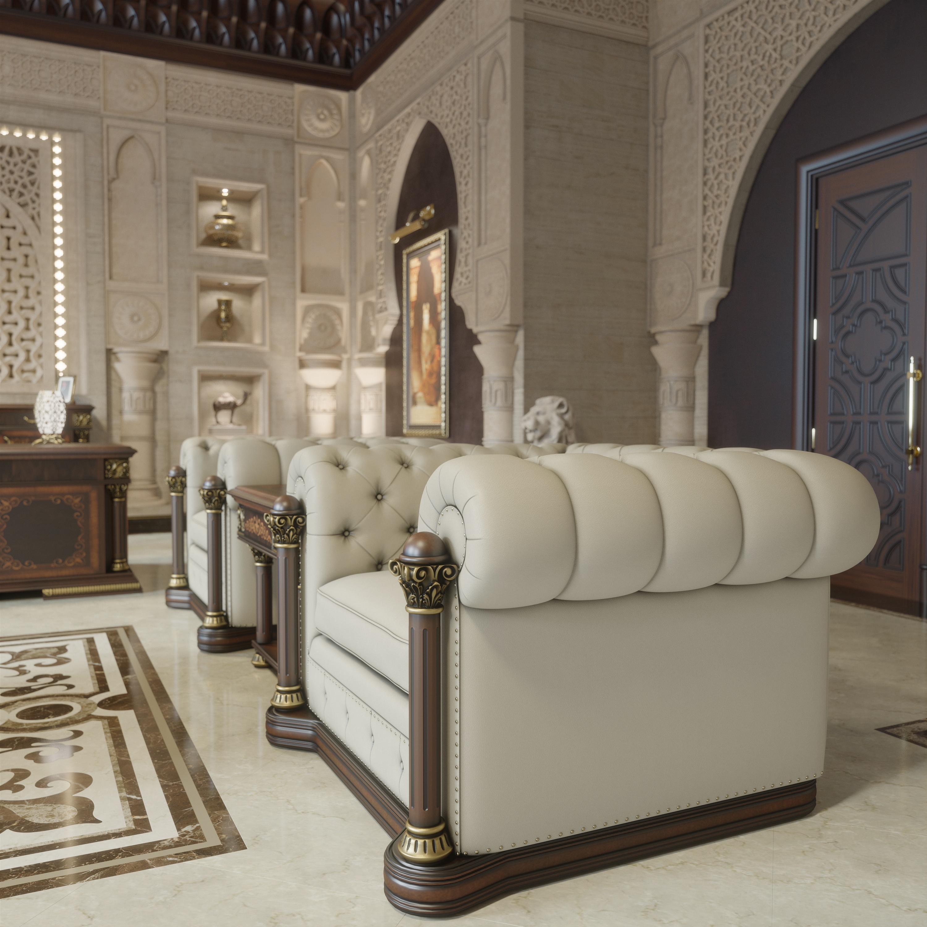 帝国行政办公桌套装丨土耳其丨NarimanAkhad-11