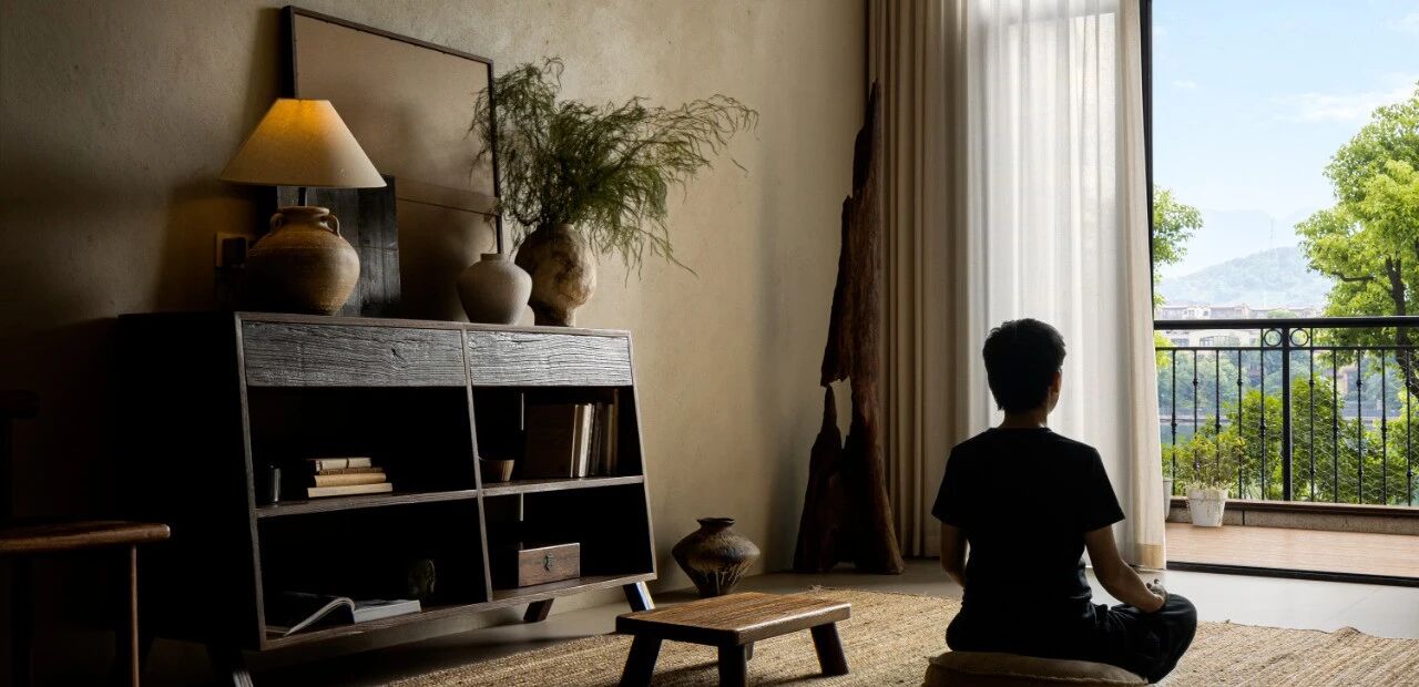 浙江杭州133㎡侘寂独处私宅丨中国杭州丨菲拉设计-14