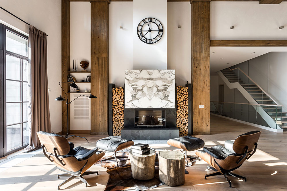 莫斯科现代木屋别墅,阿尔卑斯山居氛围-5