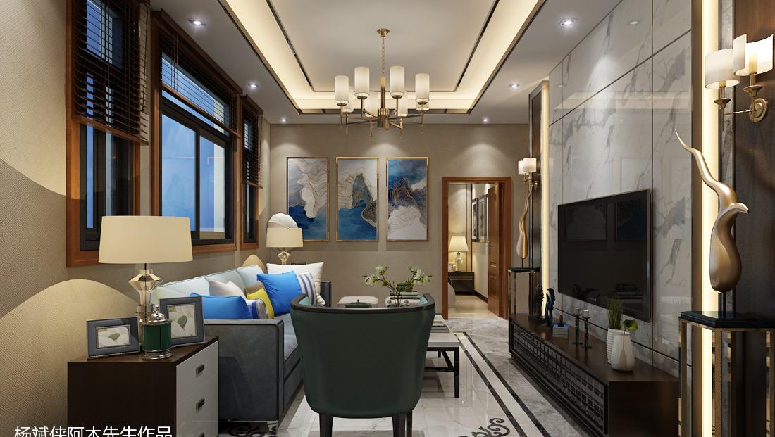 新中式别墅房设计-12