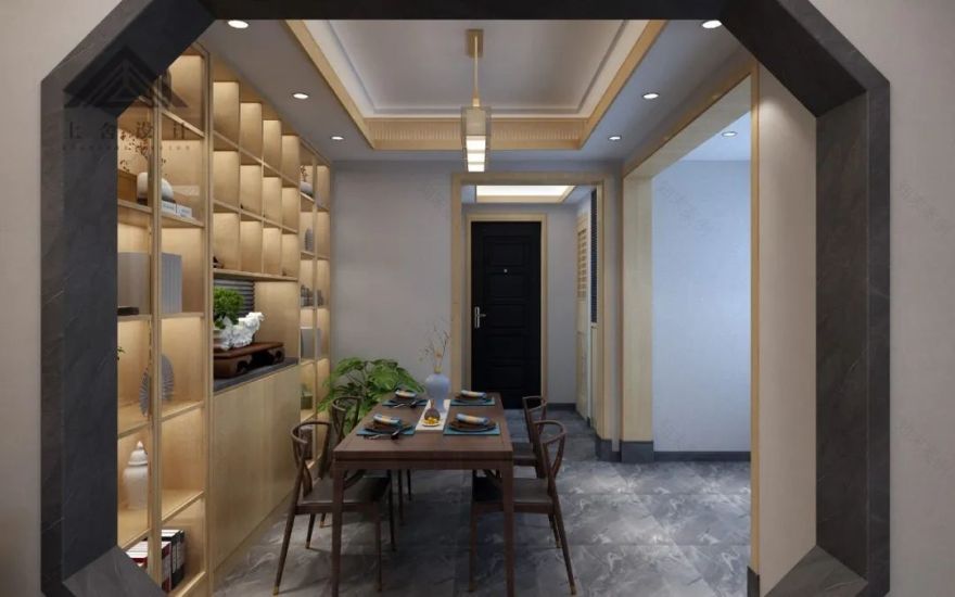 新中式风格匠园复式设计,演绎传统与现代的完美融合-21