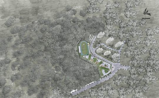 深圳福龙学校 | 绿色云端，伴山叠院-16