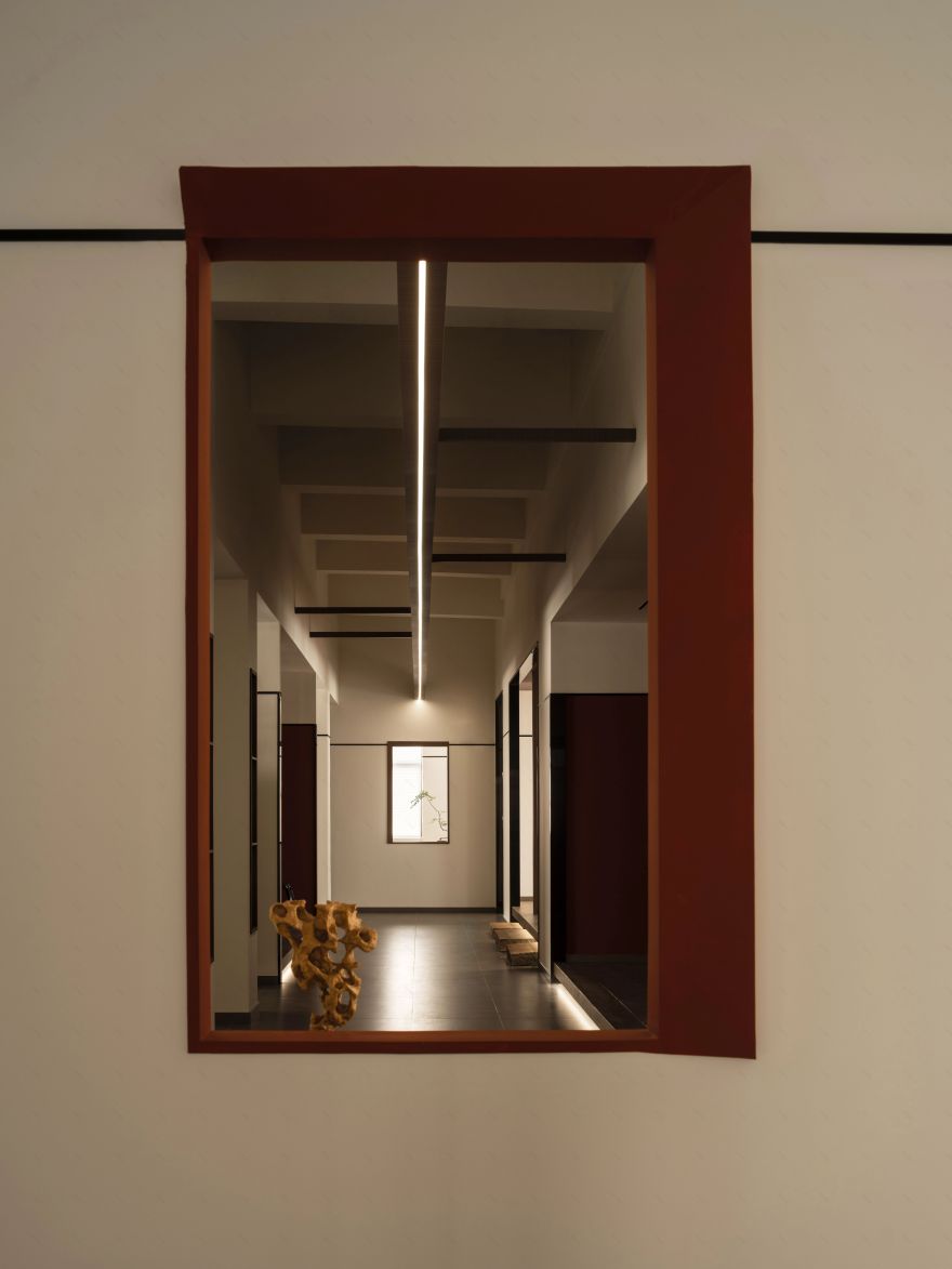 尤格设计|650㎡红木展厅-8