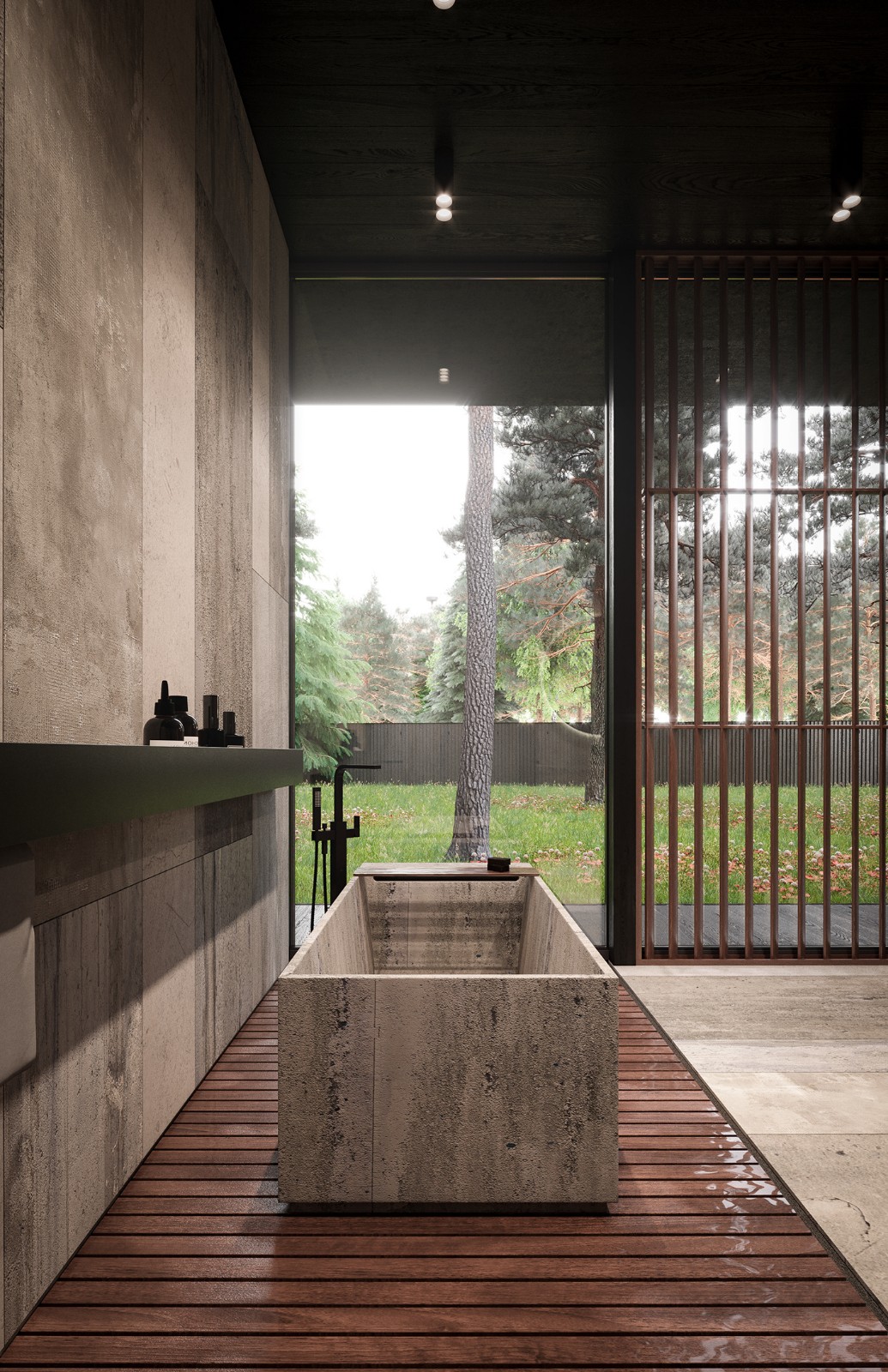 木构家 ROMA HOUSE 混凝土豪宅设计-35