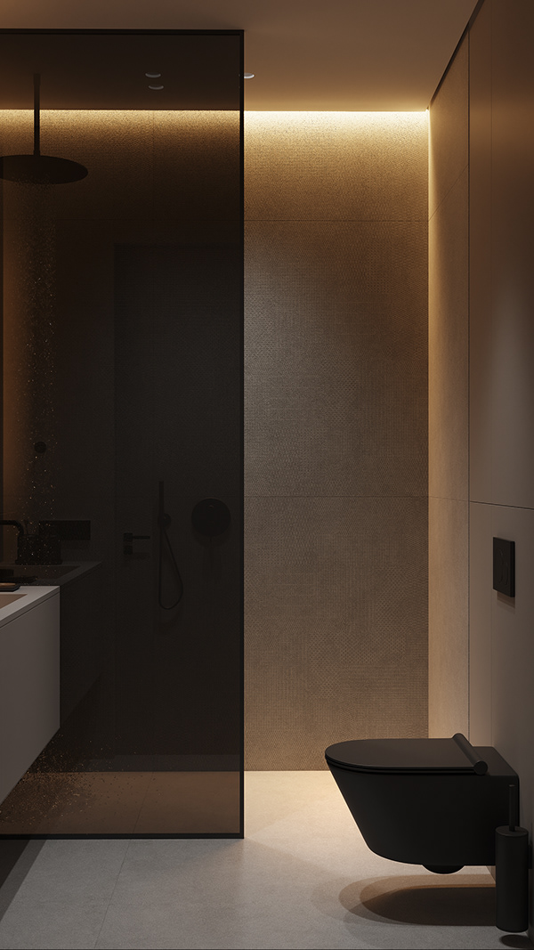 107㎡高级灰色系公寓设计-19