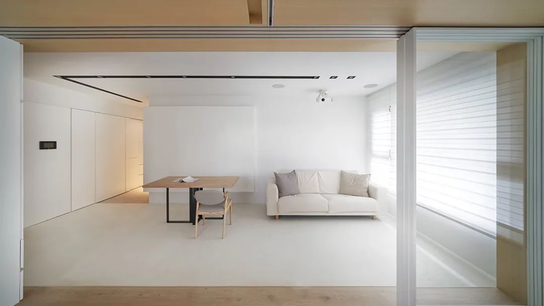 50㎡两居室小宅，弹性利用空间，打造充满变化的盒中盒 | 虫点子设计-50