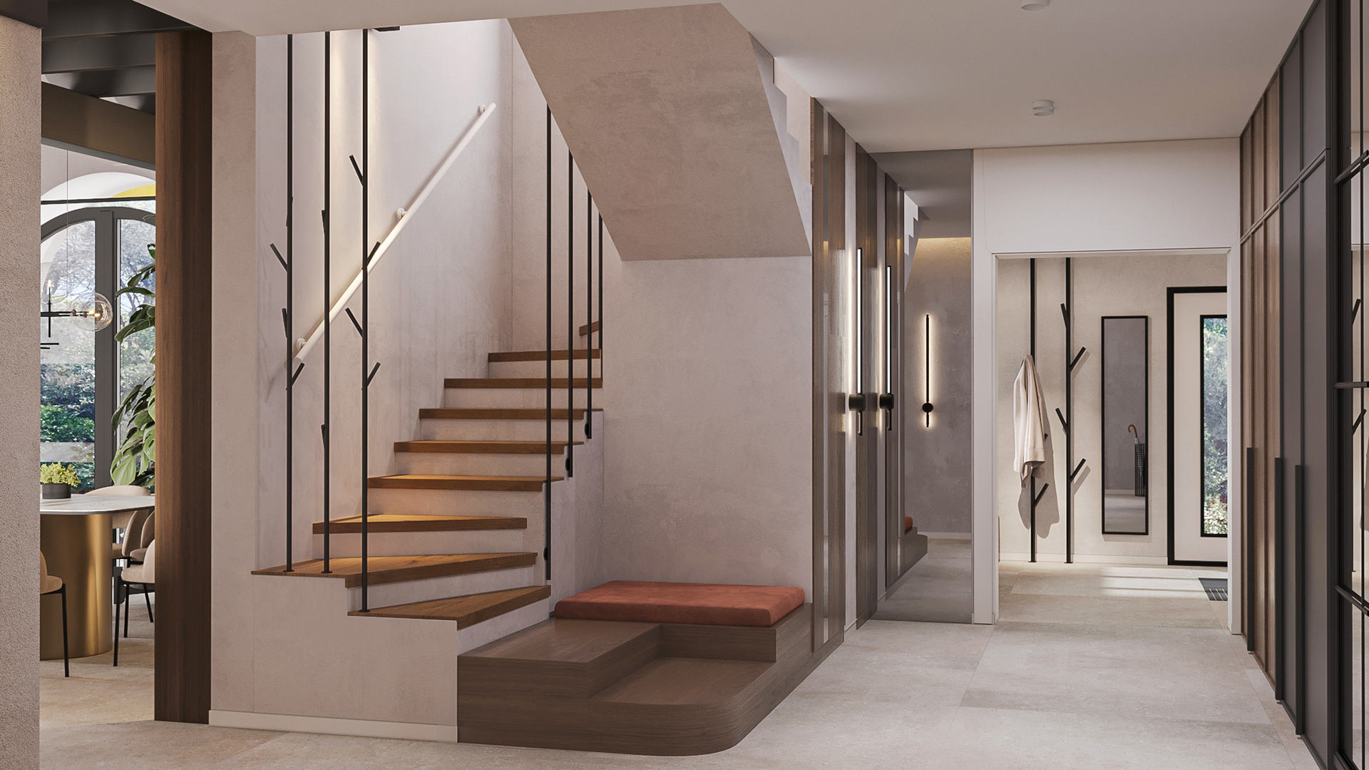 三层住宅室内外设计项目丨西班牙巴塞罗那-14