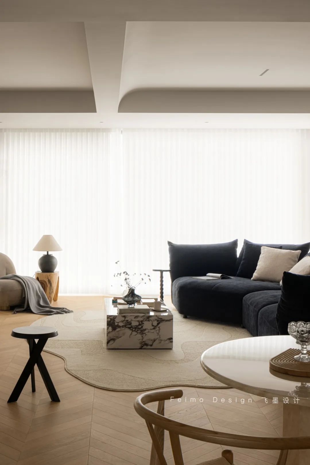 160㎡现代法式养老宅丨飞墨设计组-32