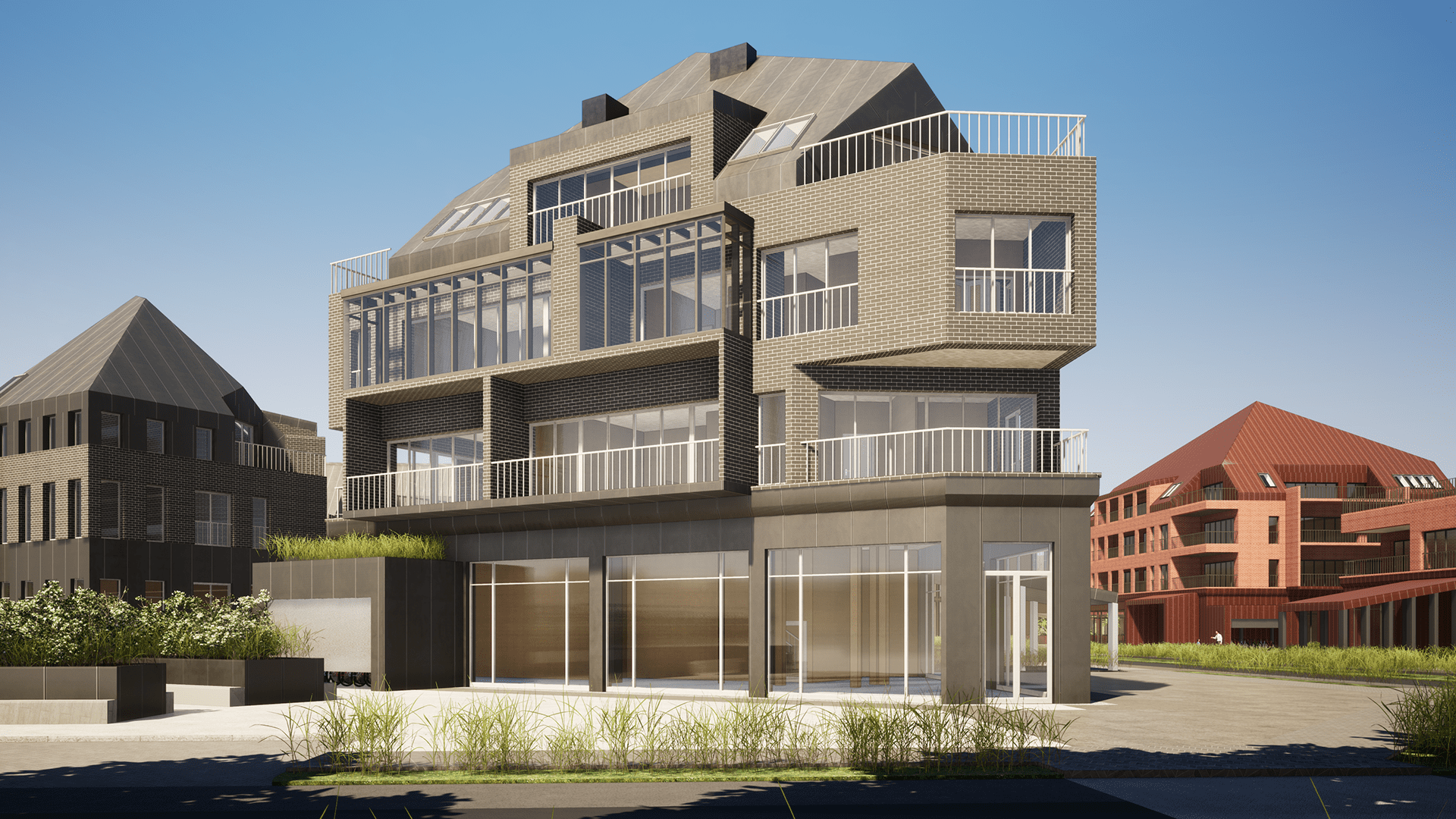 DREWNIANY BUDYNEK MIESZKANIOWY WIELORODZINNY Z CLT-55