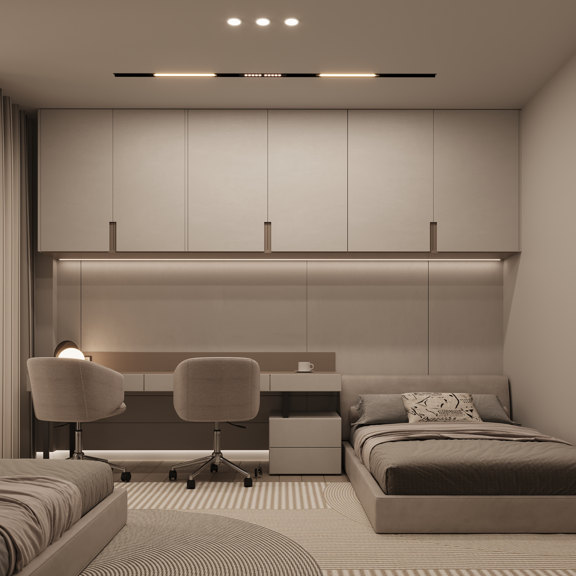 儿童卧室·简约风格丨Archt. Renad Ahmed-1