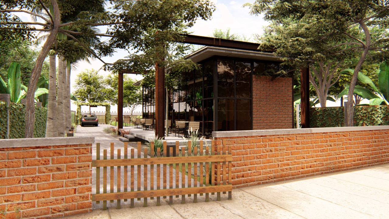 兰花咖啡馆和住宅丨越南丨Nanut Design-3