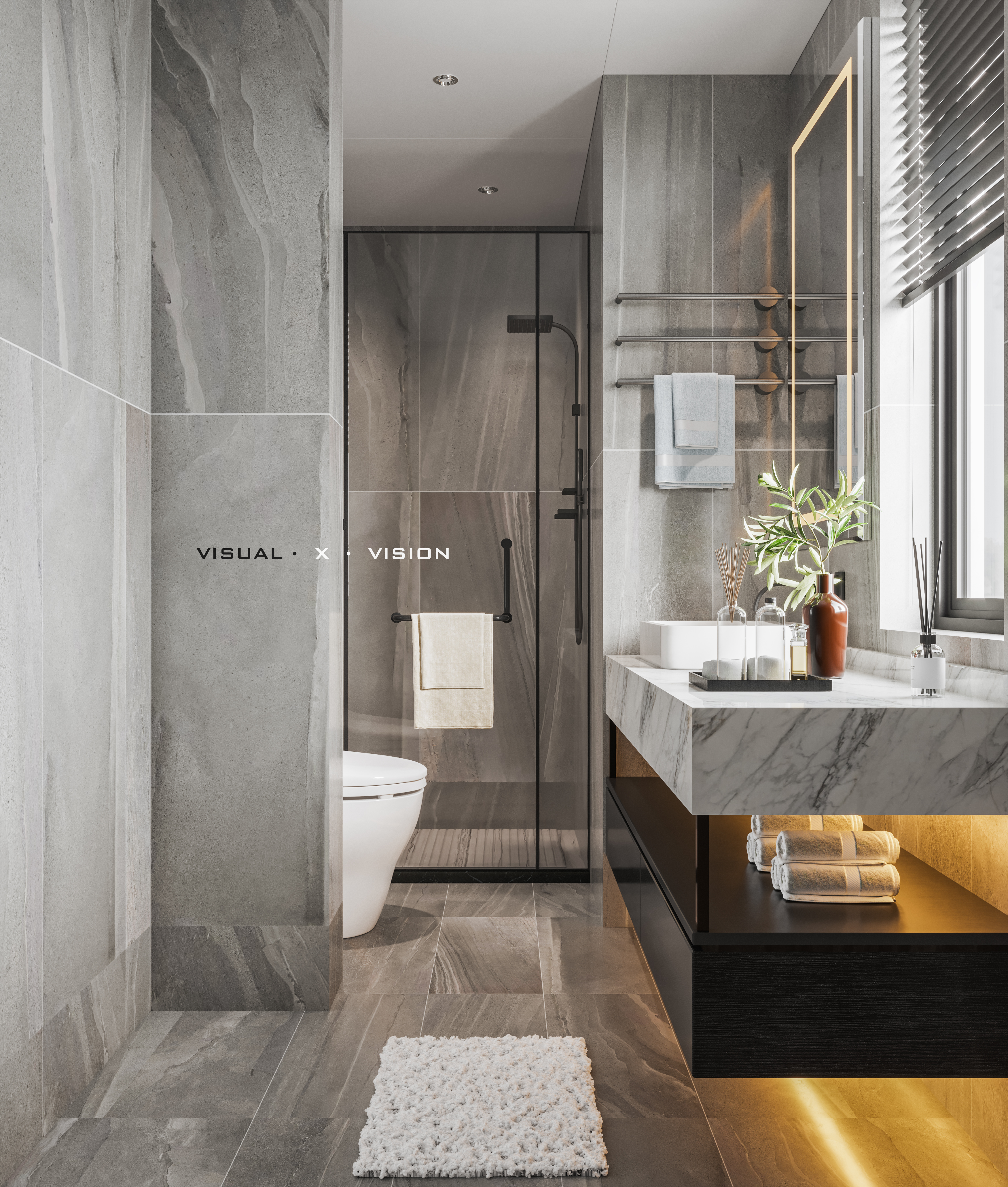 现代沉稳空间 | 3Dmax2018 打造 Corona4.0 与 Photoshop2019cc 应用实例-17