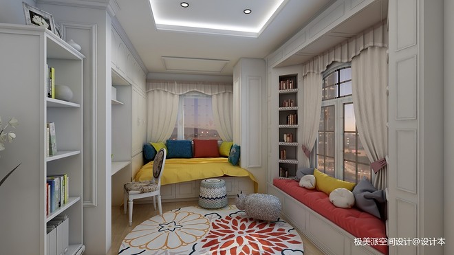 棕榈长滩三居150平米装修案例-14