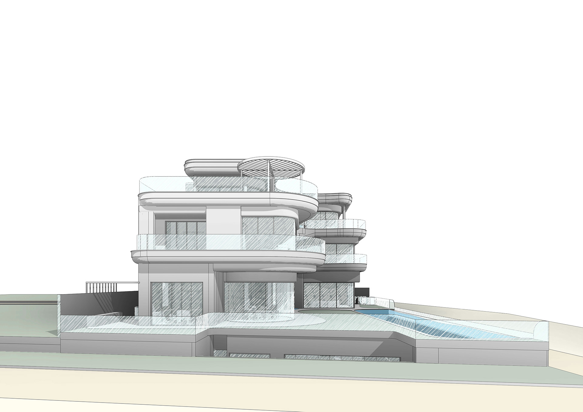 Beach Private Villa - Design Development Journey-3