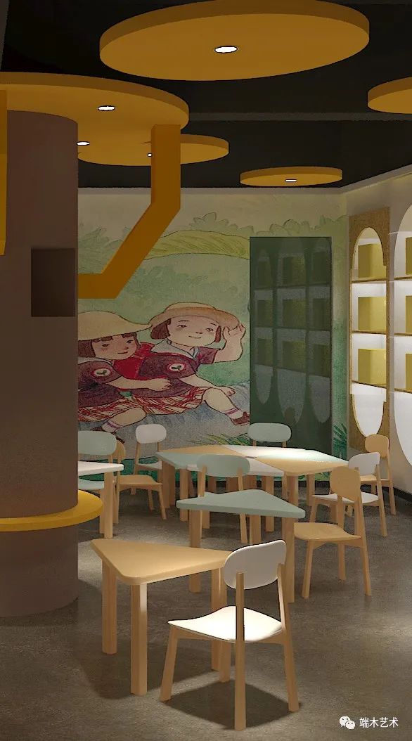 丹青坊 | 现代校区设计，温暖童年的艺术空间-26