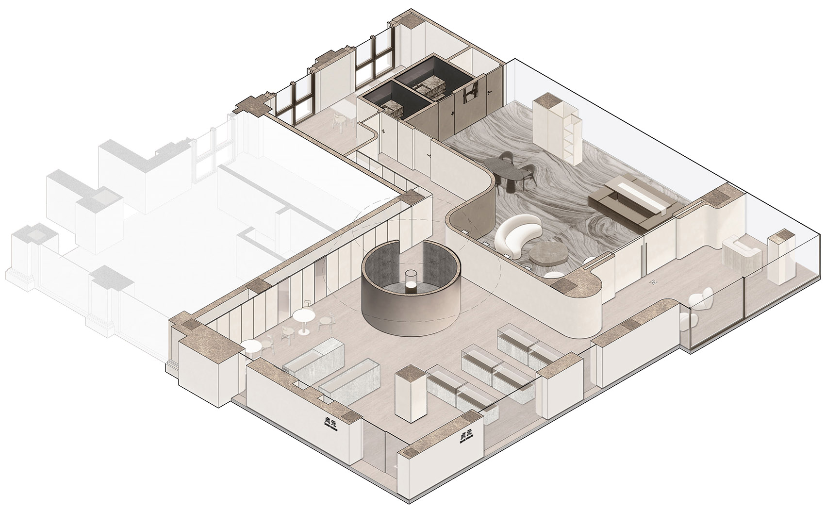 贞元珠宝云南展厅设计丨中国昆明丨F.O.G. Architecture-7