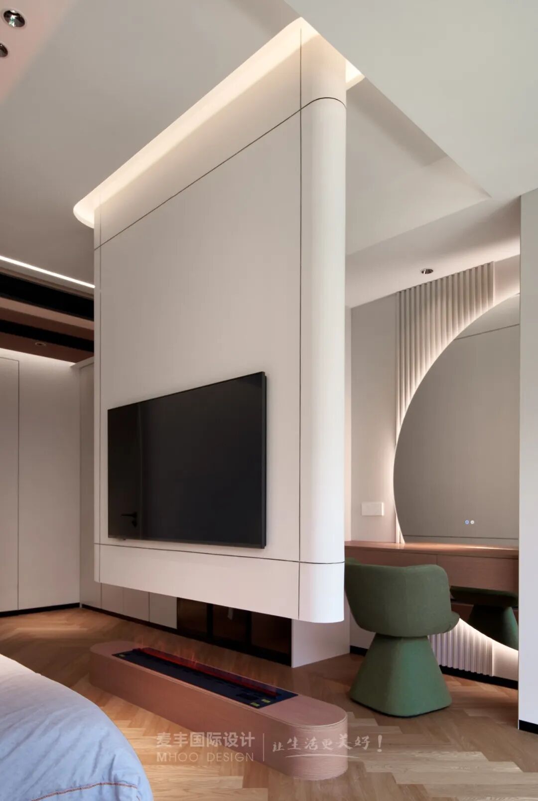 MHOO|禧瑞江南200㎡现代风：每一处留白都盛着生活的诗意-42