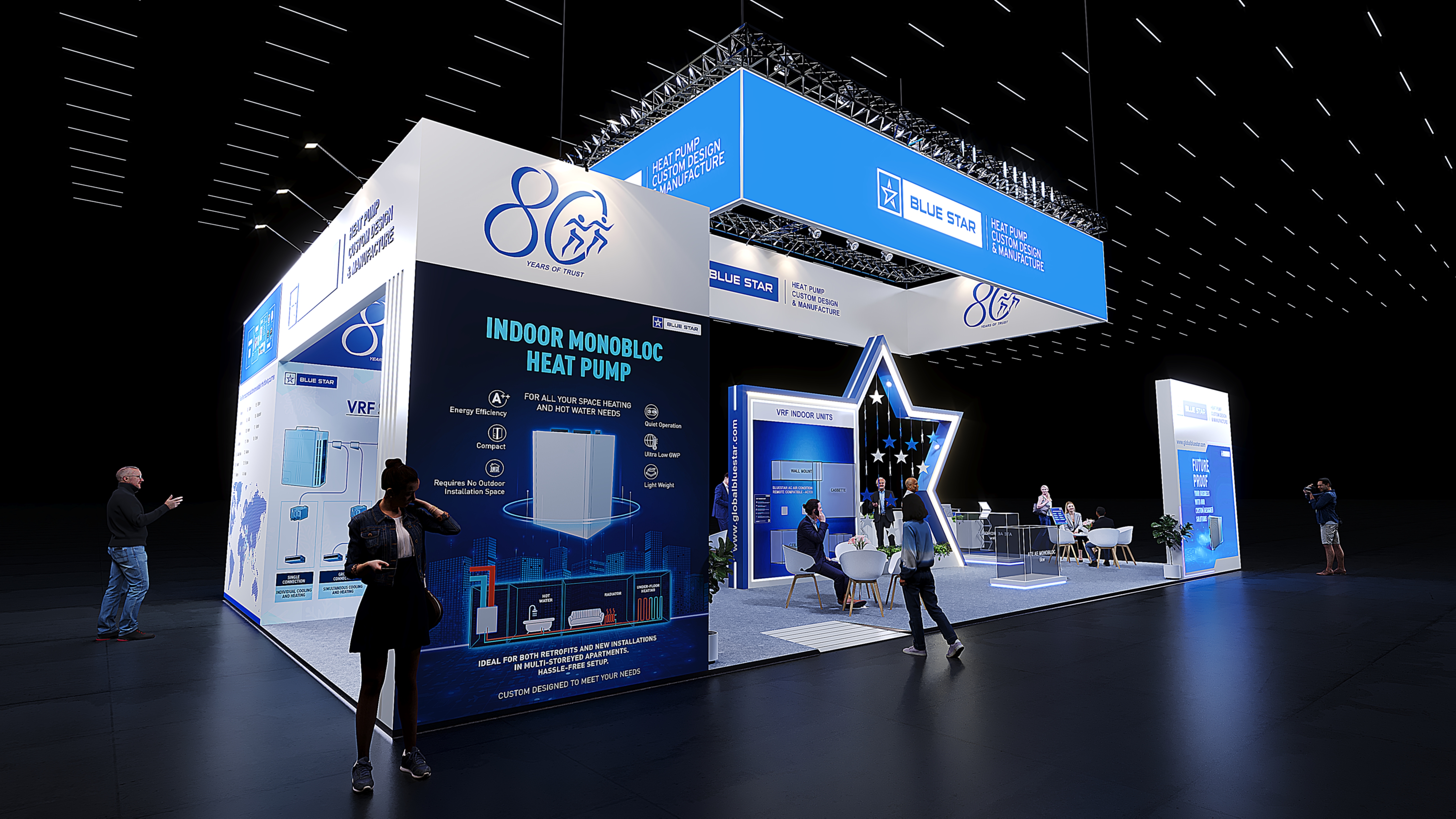 Blue Star | 4 Side Open Stall-14