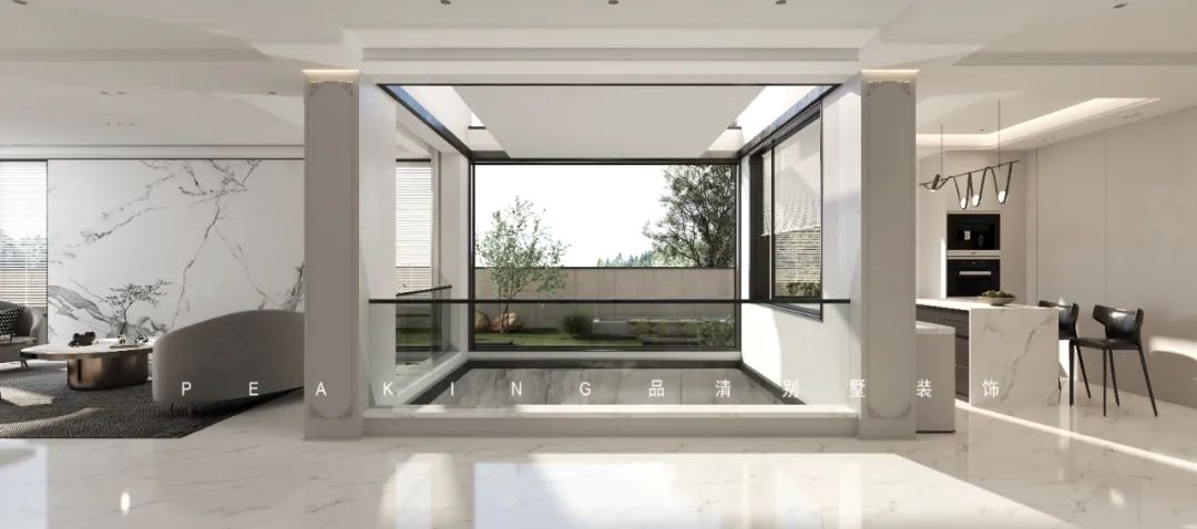 720㎡现代轻奢风格别墅装修案例-6