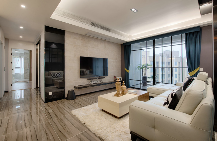 重庆ADD设计事务所丨平层丨92㎡现代轻奢住宅-4