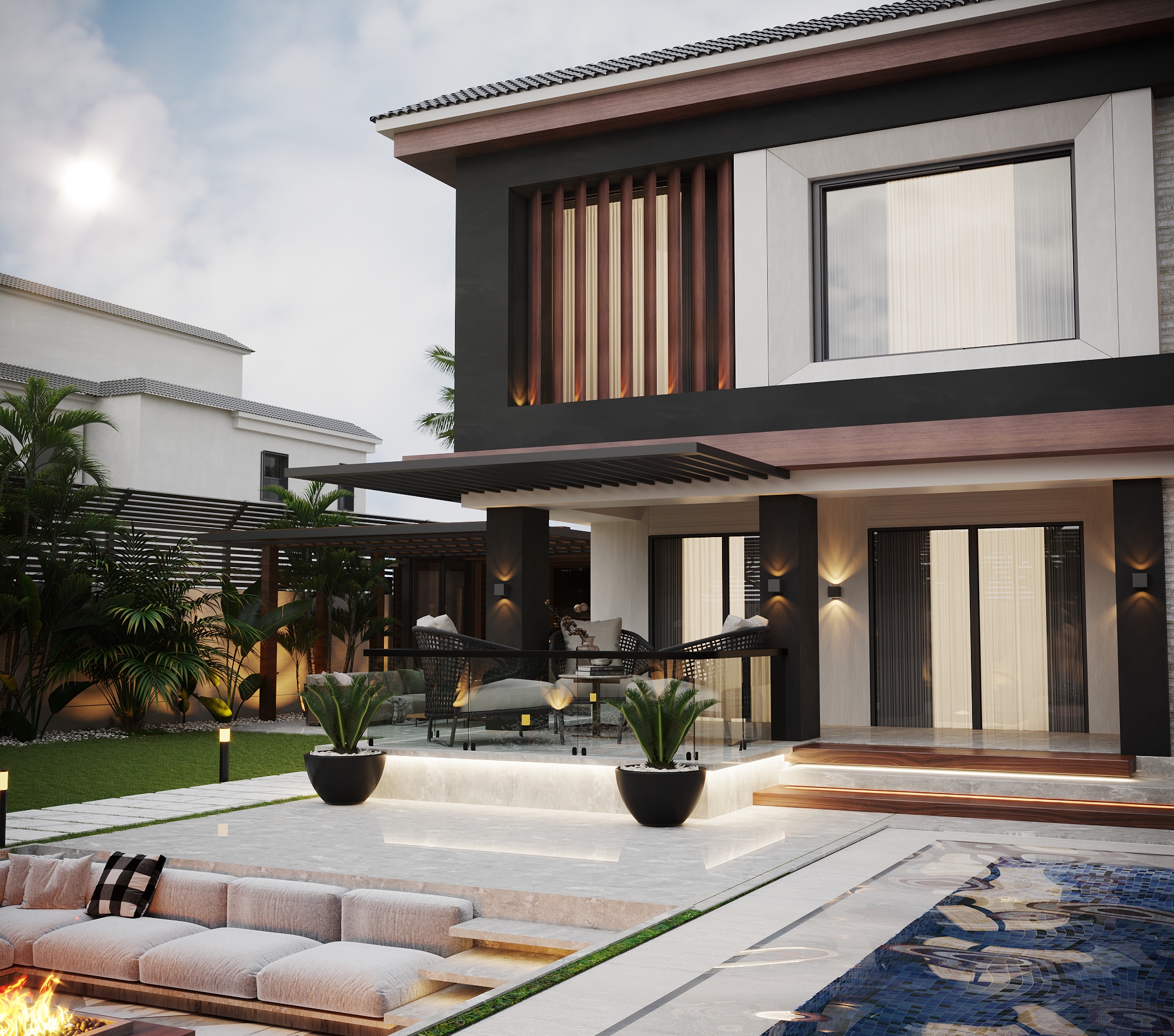 Rehab Villa 室内可视化设计丨Taj DesignSherif Helal-25