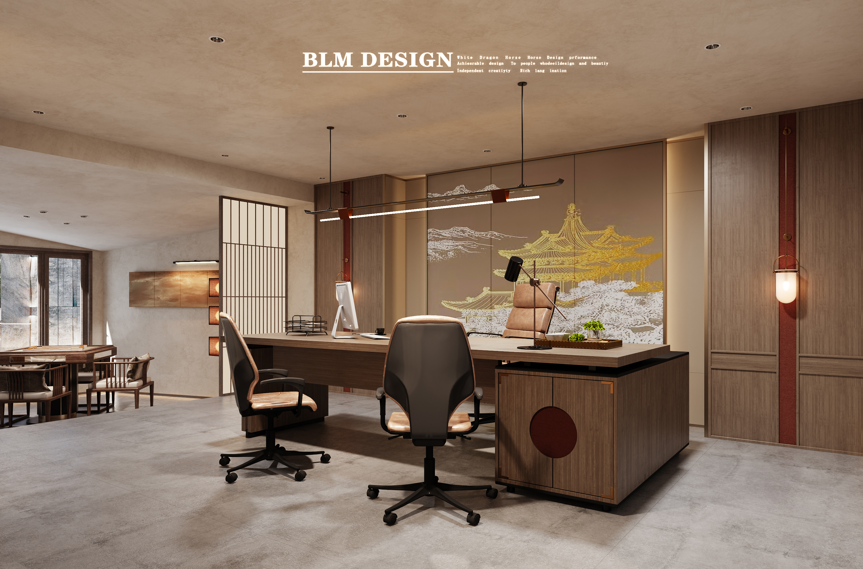 会所设计丨白龙马效果图-23
