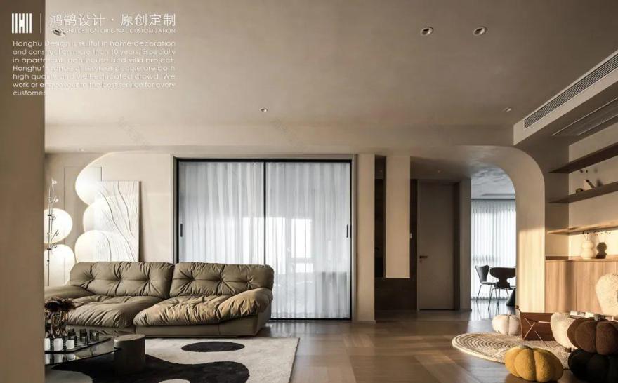 120㎡都市旷景现代极简风学区房设计-6