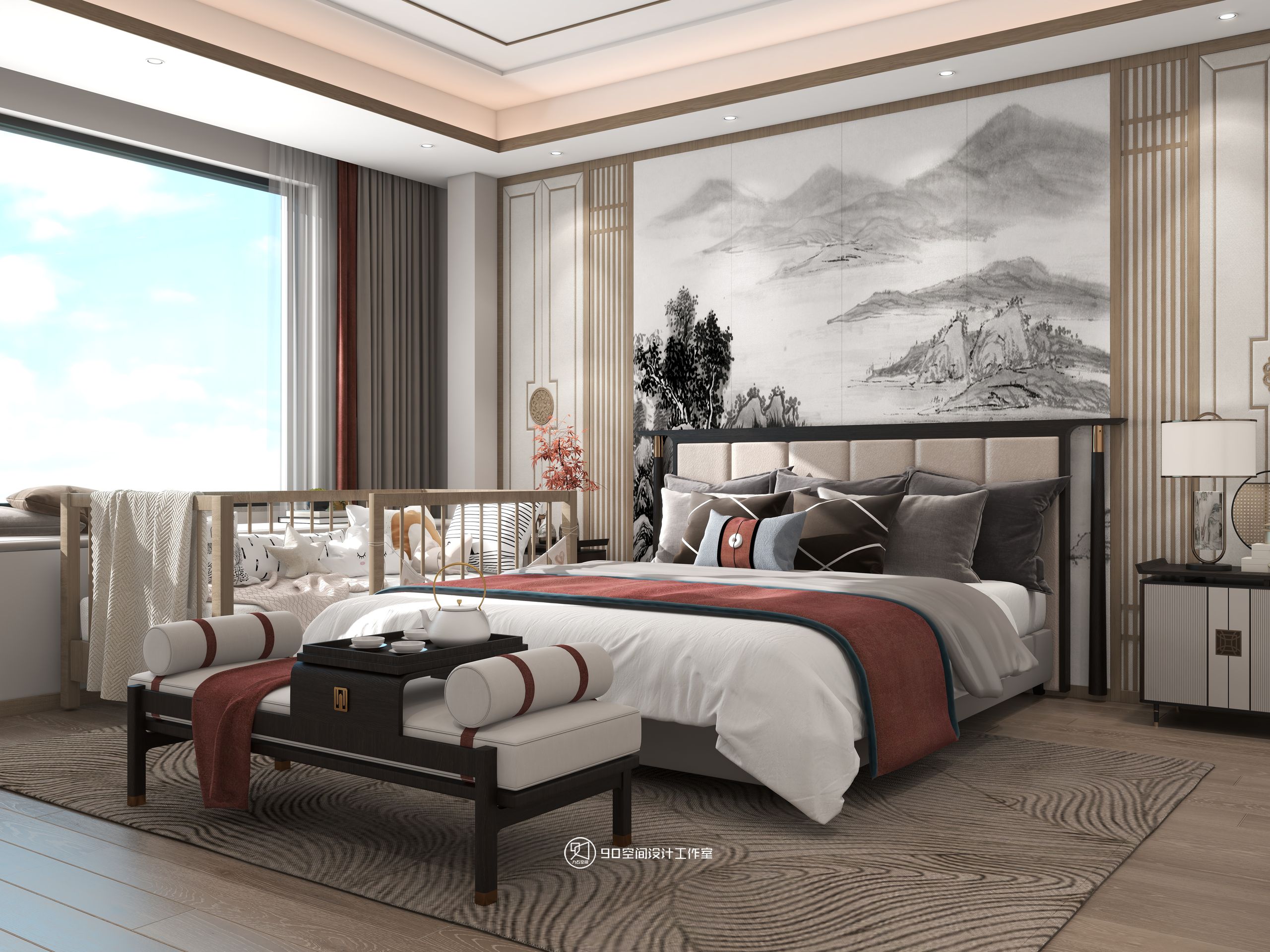 西楼别序新中式风格丨90 空间设计-33