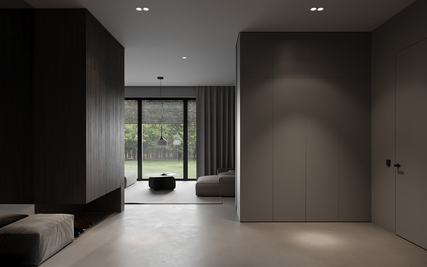 高级灰调 别墅简约空间设计！-7
