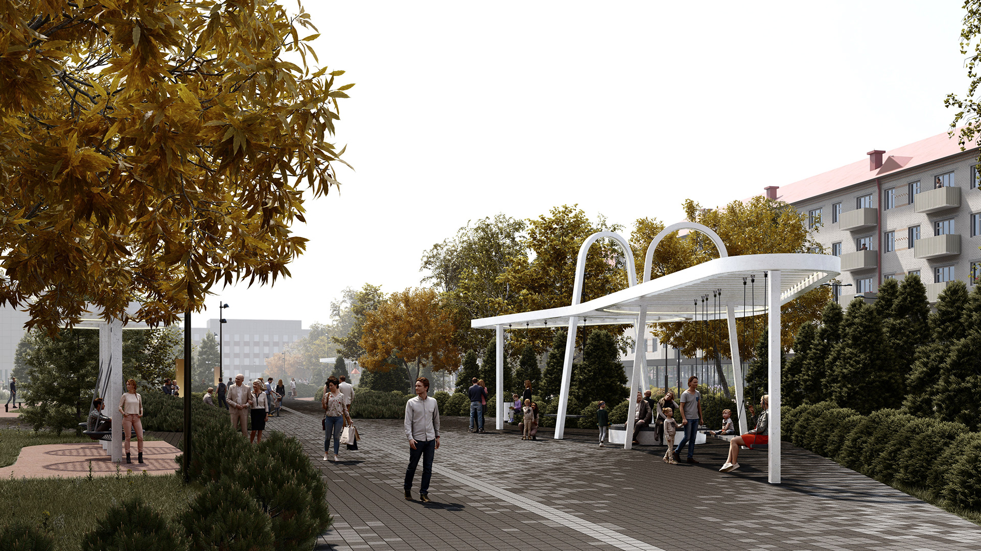 Zavodoukovsk 中央广场改造丨俄罗斯丨Project Bureau M4-5