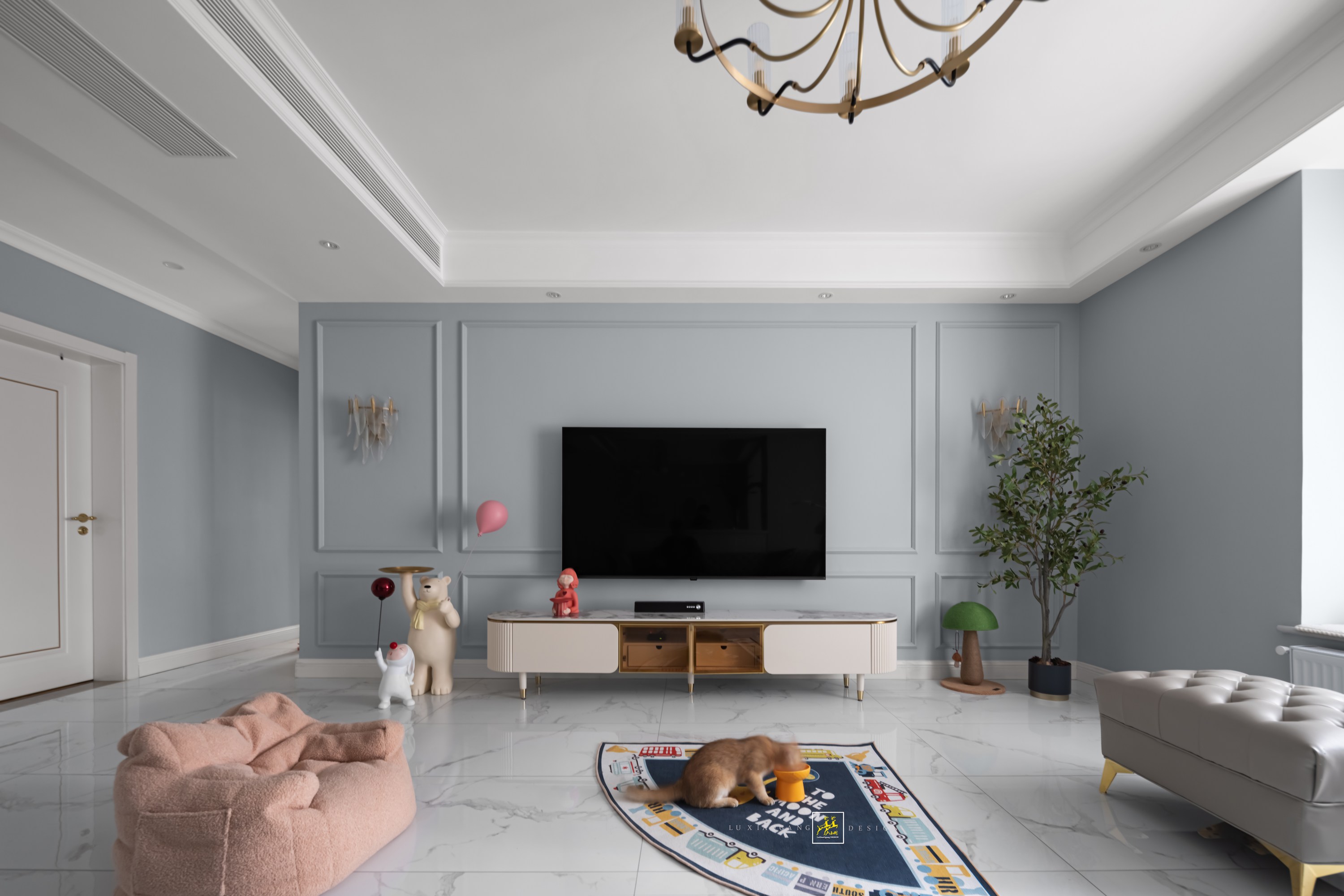 现代美式风格住宅设计丨中国成都丨卢小刚装饰设计有限公司-29