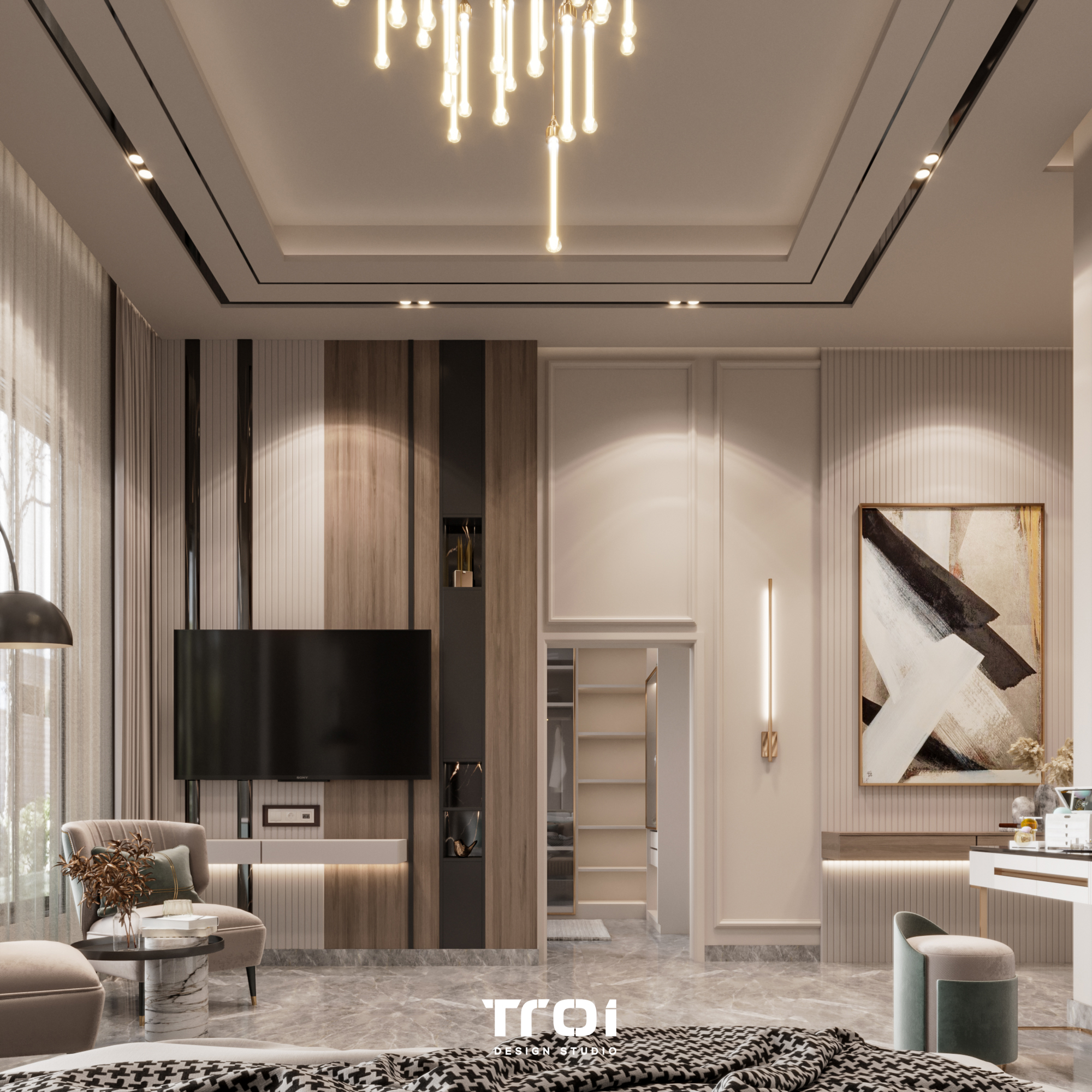 主卧室丨Troi Design Studio-23
