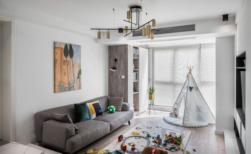 上海谷辰设计 · 110 平下沉式客厅的现代简约生活-11