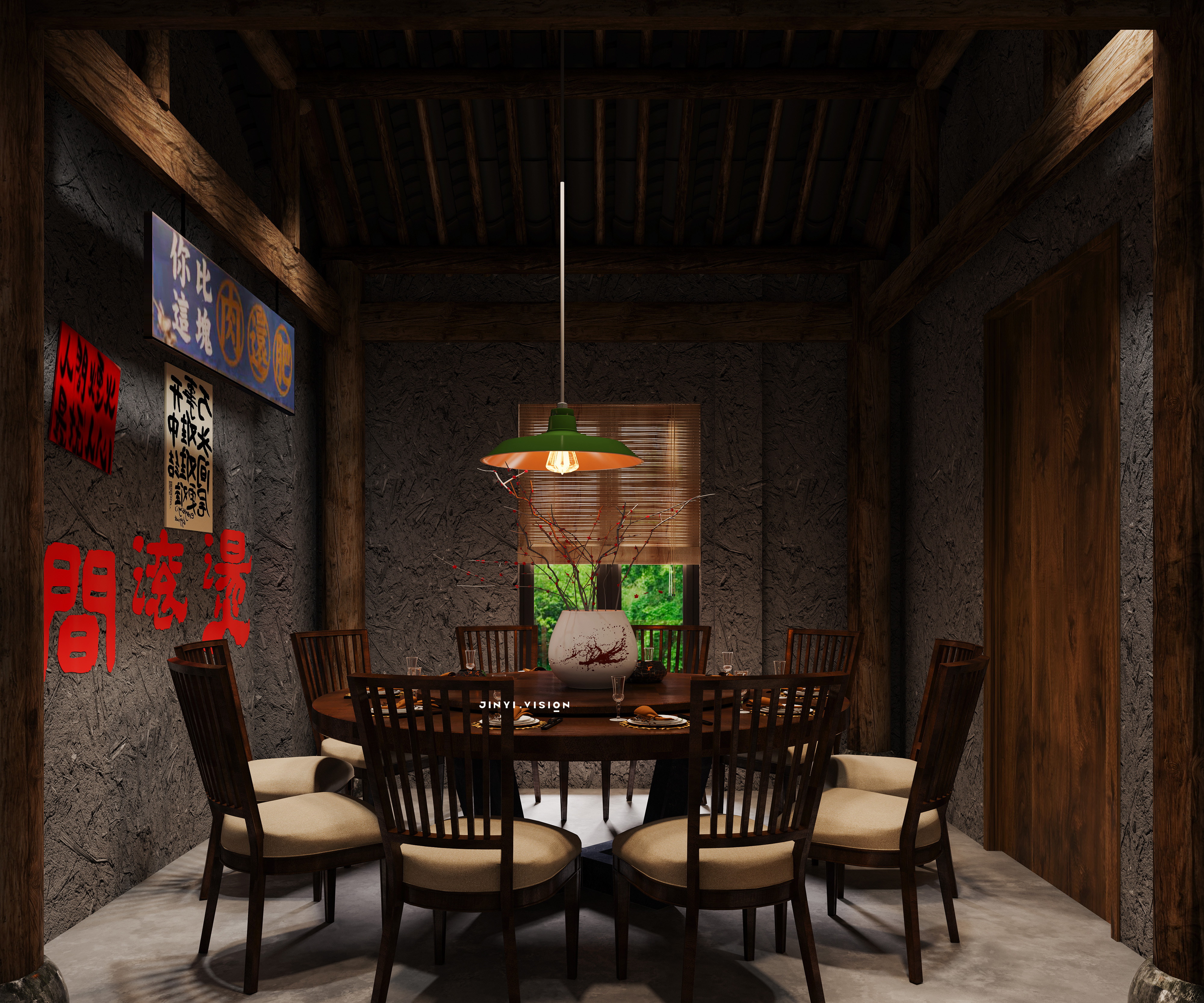 卷帘大将江西菜餐饮空间-7