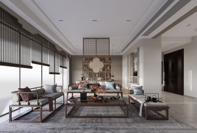 现代新中式禅意空间的极简美学-5