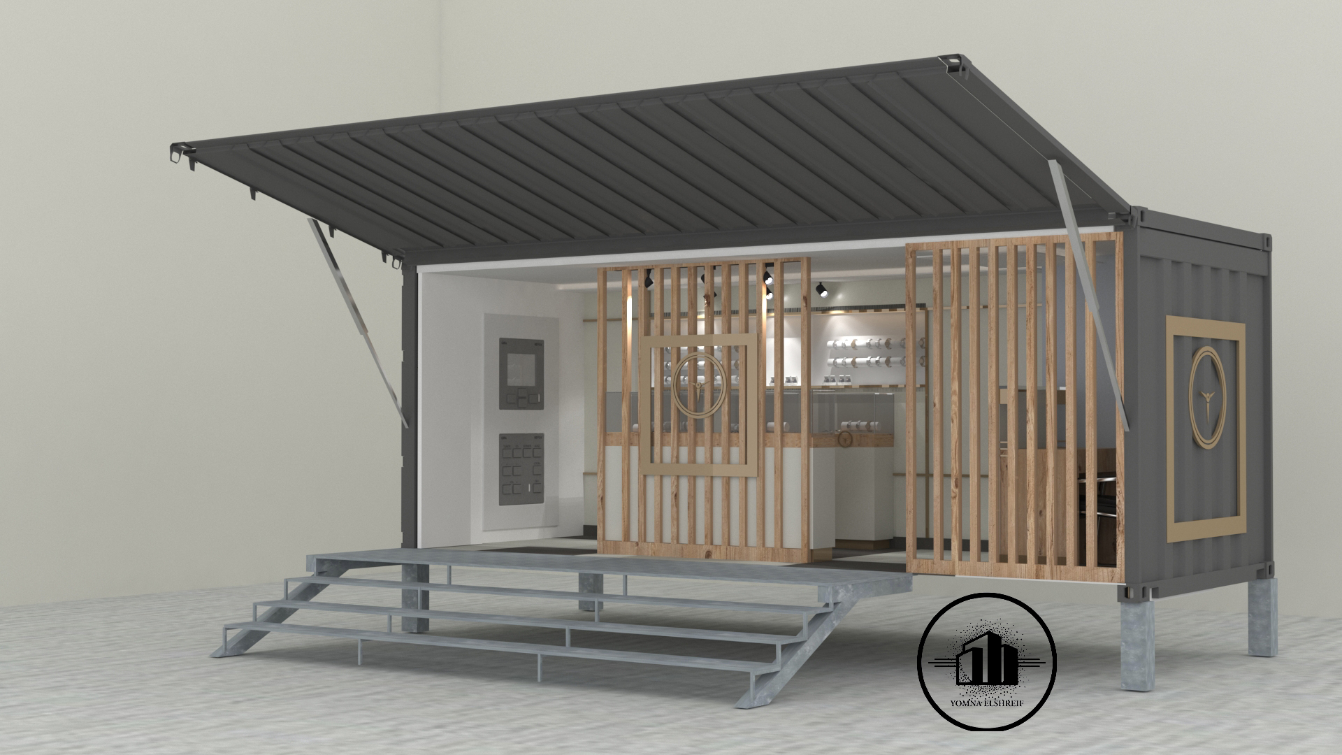 SHIPPING CONTAINER SHOP 室内设计丨YOMNA ELSHREIF-6