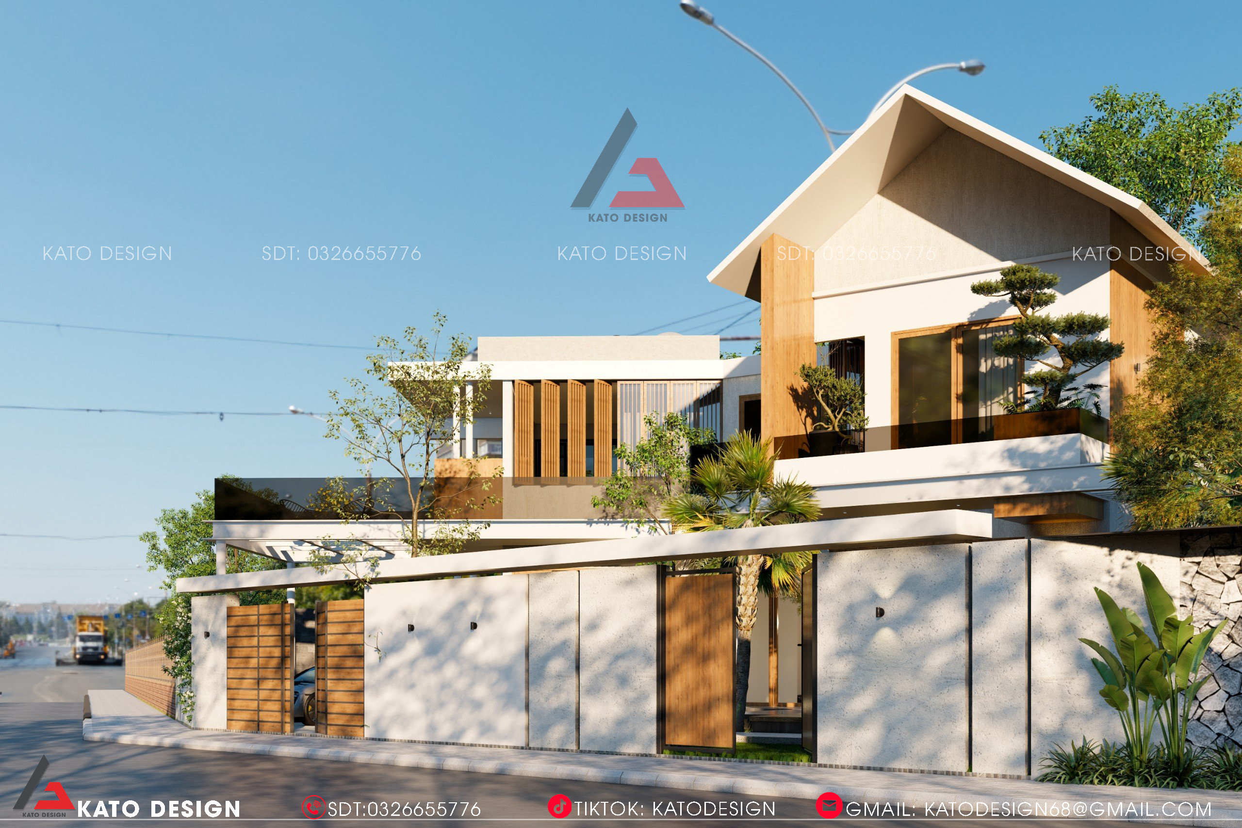 别墅庭院2层独栋住宅丨KATO设计-2