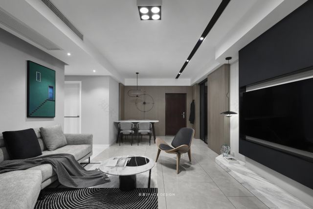 漾辰夏作品 | 淮安 108 平米现代风格空间设计-0