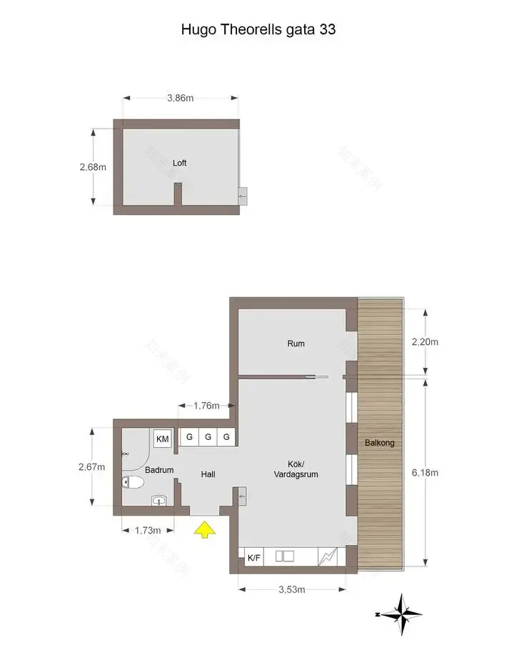 40 平米明亮现代一居室-14