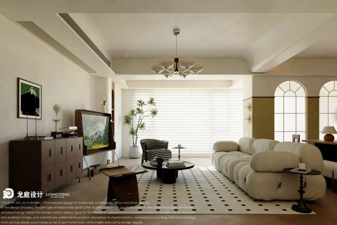 湖州·天悦府中古奶油风格设计丨中国湖州丨龙庭设计-12