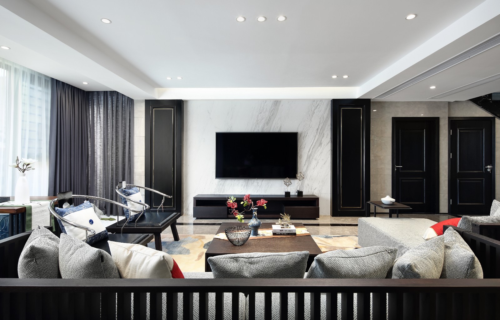 理想城 280m²楼中楼私宅 易.儒空间 Design-12