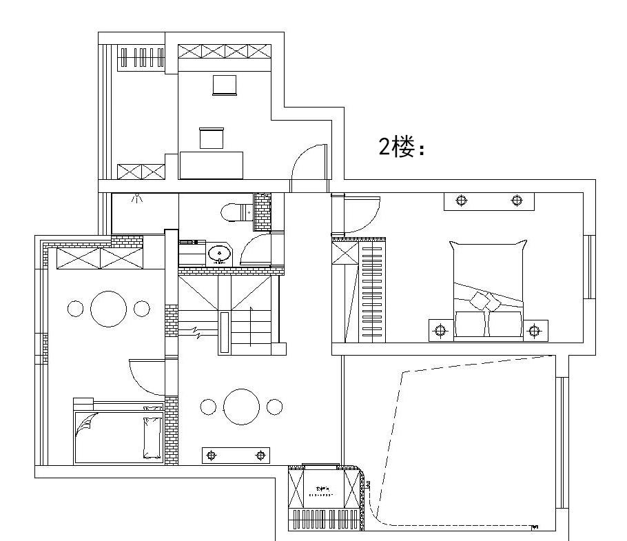 法式简约挑高复式大改造-9