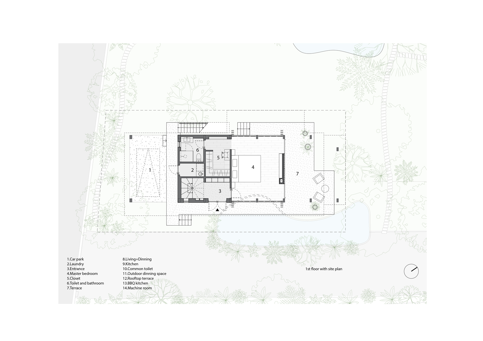 Thu Duc 漂浮住宅丨越南胡志明市丨Sanuki Daisuke architects-21