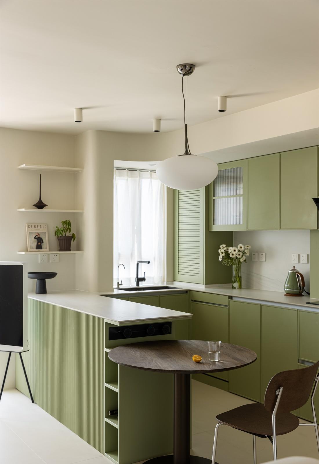 牛油果绿轻复古家居设计-33