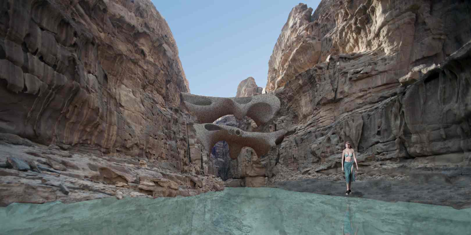 有机建筑 红沙（注：Arena Roja直译为红沙，这里不清楚它在具体语境中的含义，Arquitectura Orgánica常见释义为有机建筑） 丨约旦-21