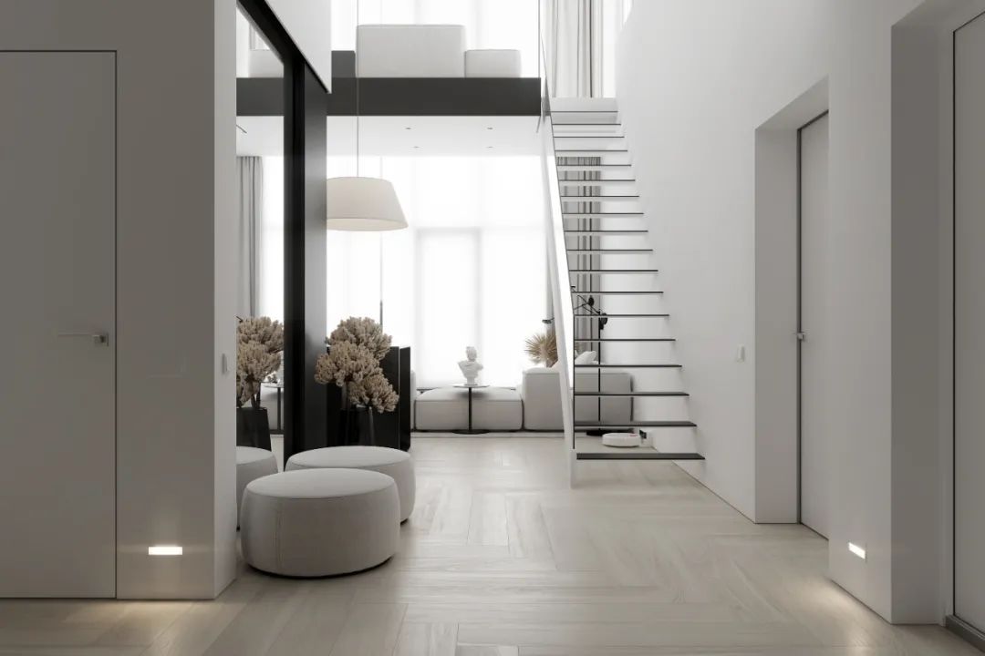 现代黑白色调 loft 公寓丨白俄罗斯明斯克丨Andrew & Darya Zhlobich-8